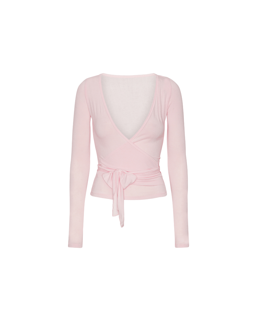 Pilates Wrap Blouse - Soft Pink