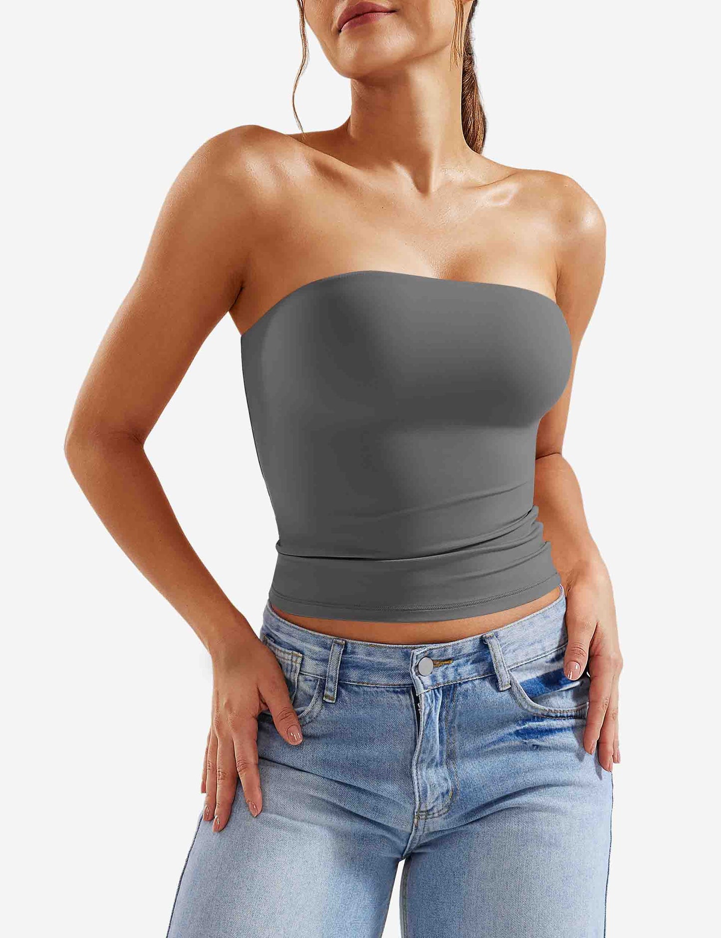 Tebeary Wan  Double Lined Tube Top