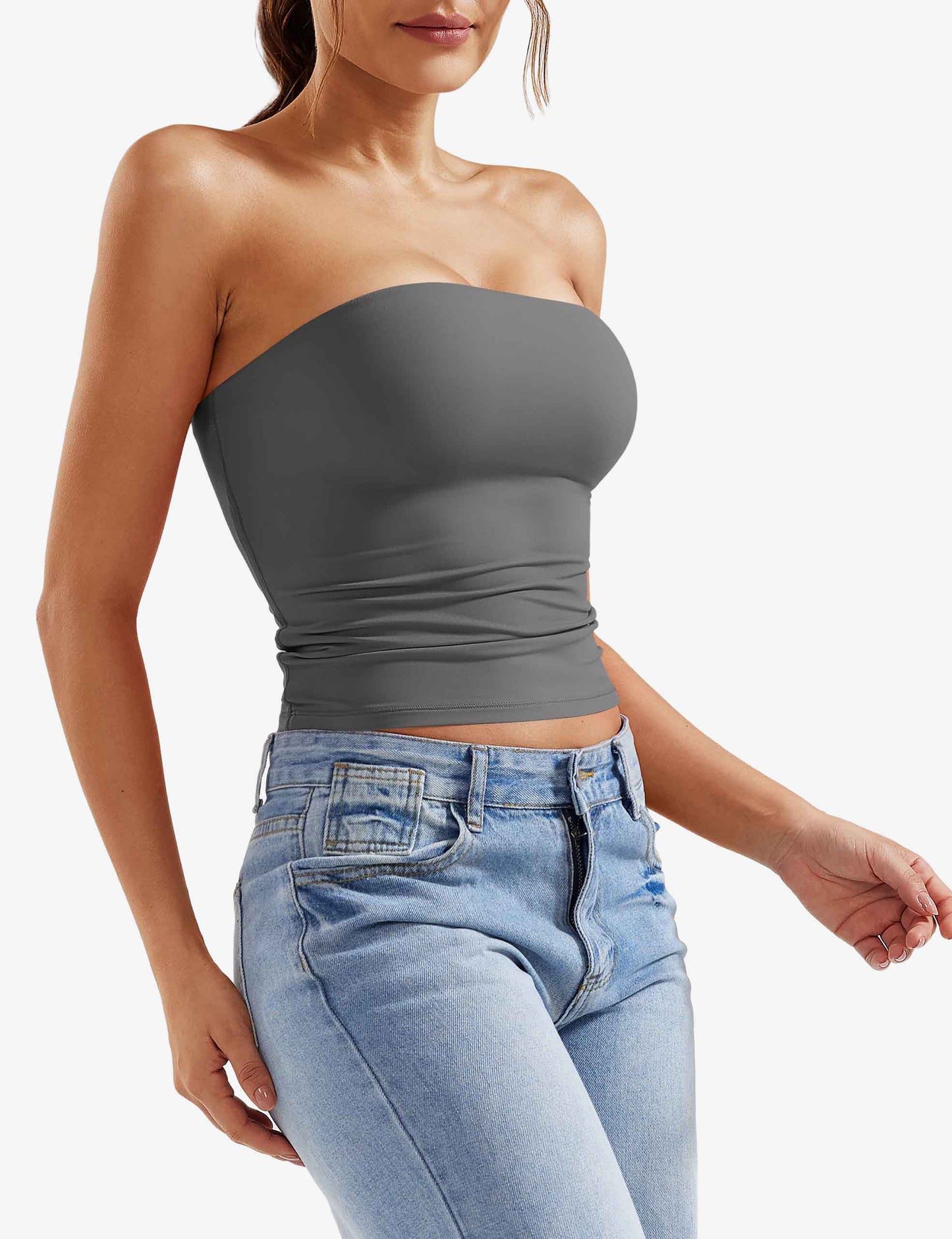 Tebeary Wan  Double Lined Tube Top