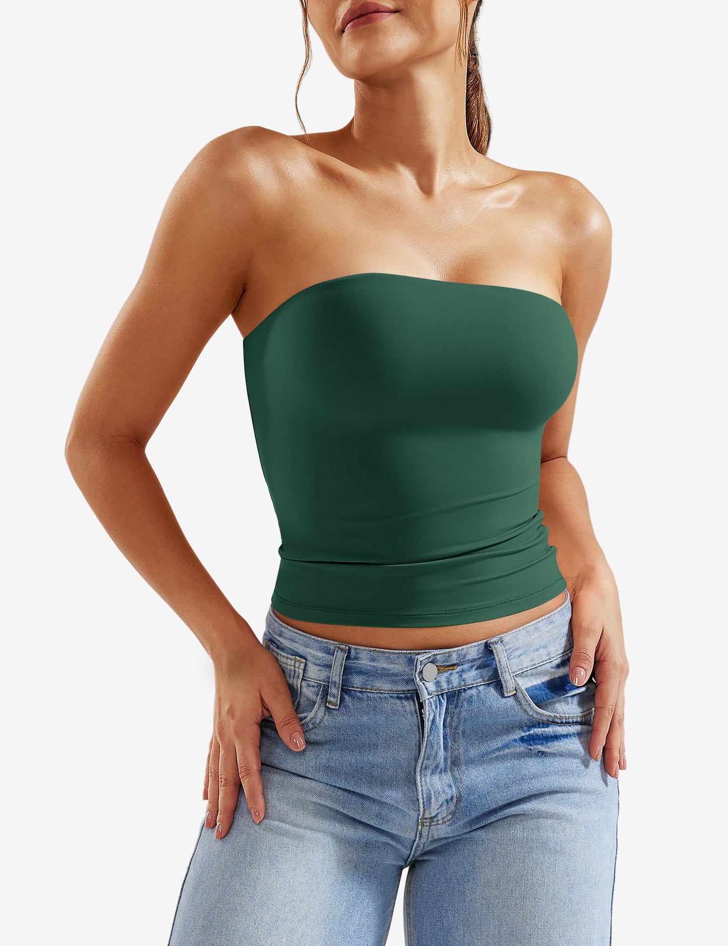 Tebeary Wan  Double Lined Tube Top