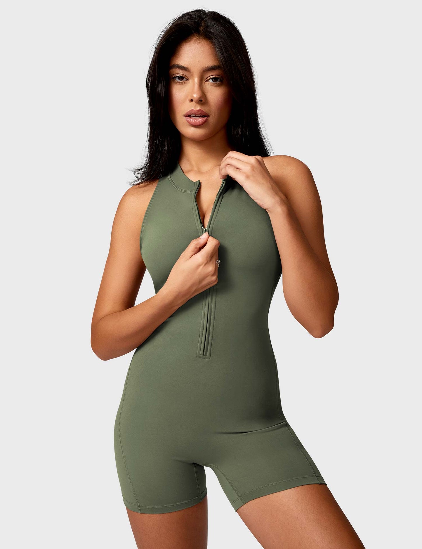 Tebeary Ema Backless Zipper Romper