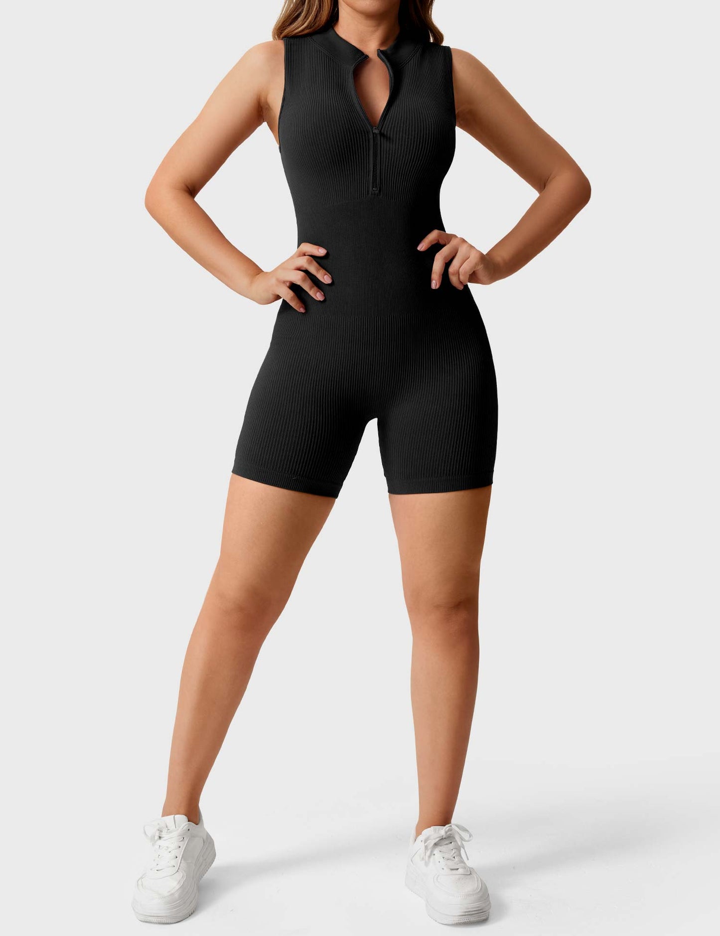 Tebeary Ribbed Seamless Romper