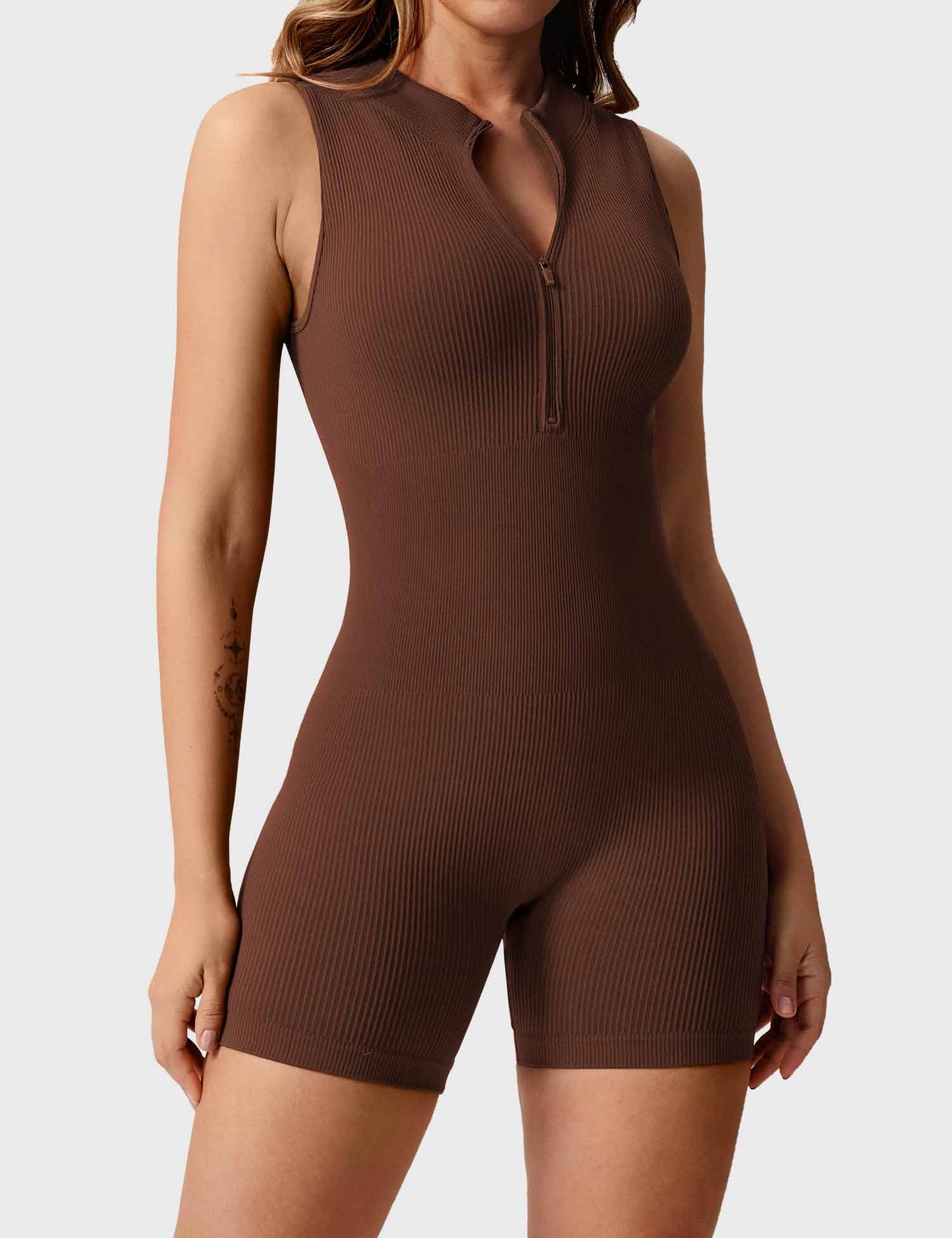 Tebeary Ribbed Seamless Romper