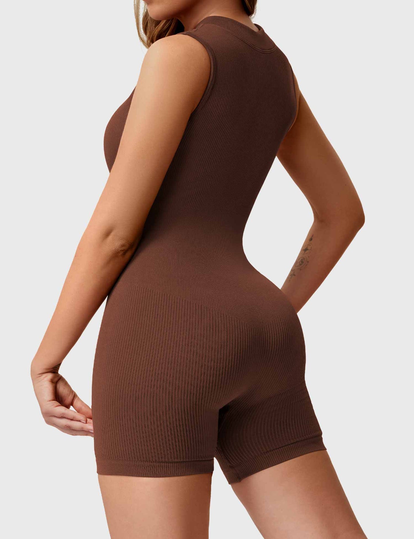 Tebeary Ribbed Seamless Romper