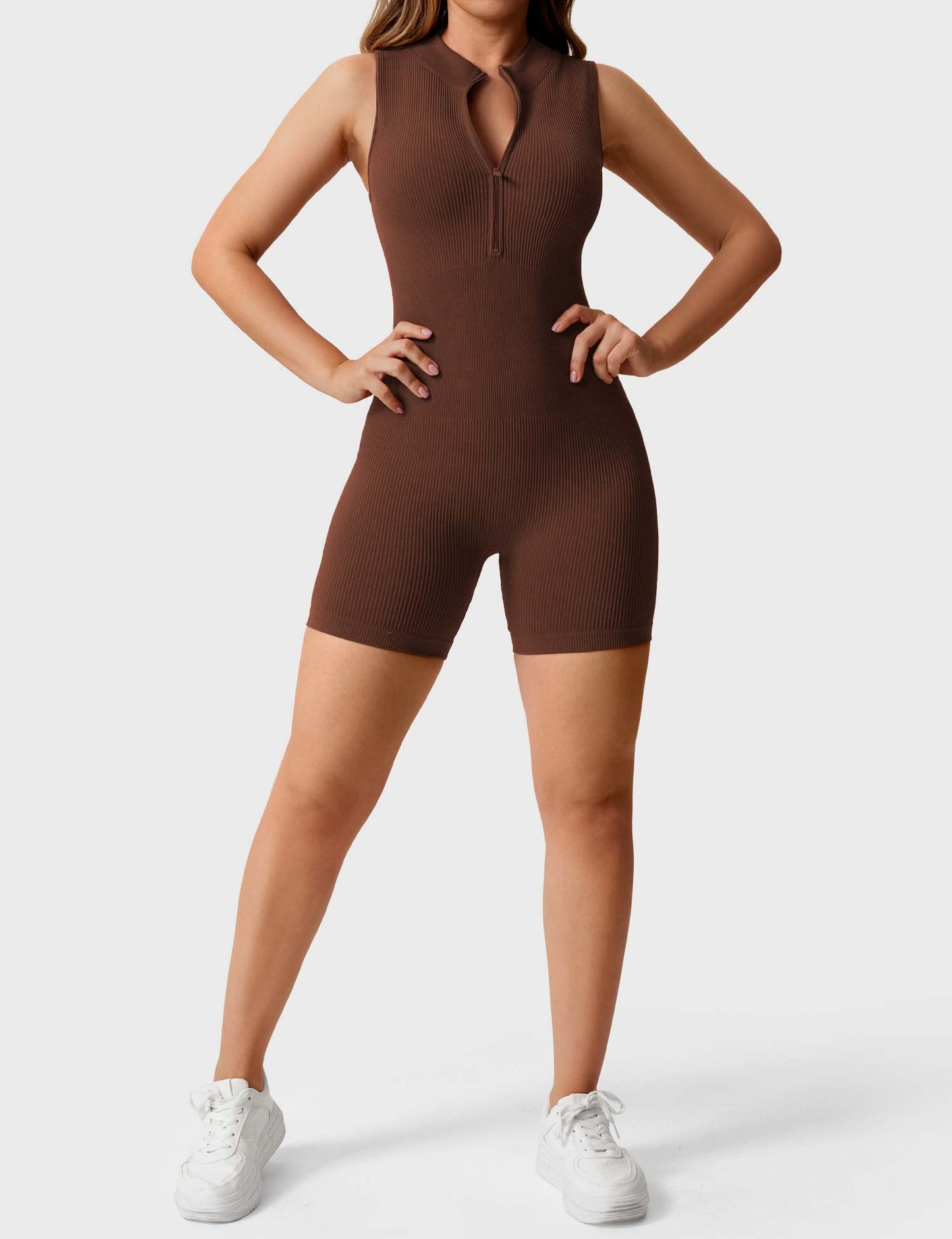 Tebeary Ribbed Seamless Romper