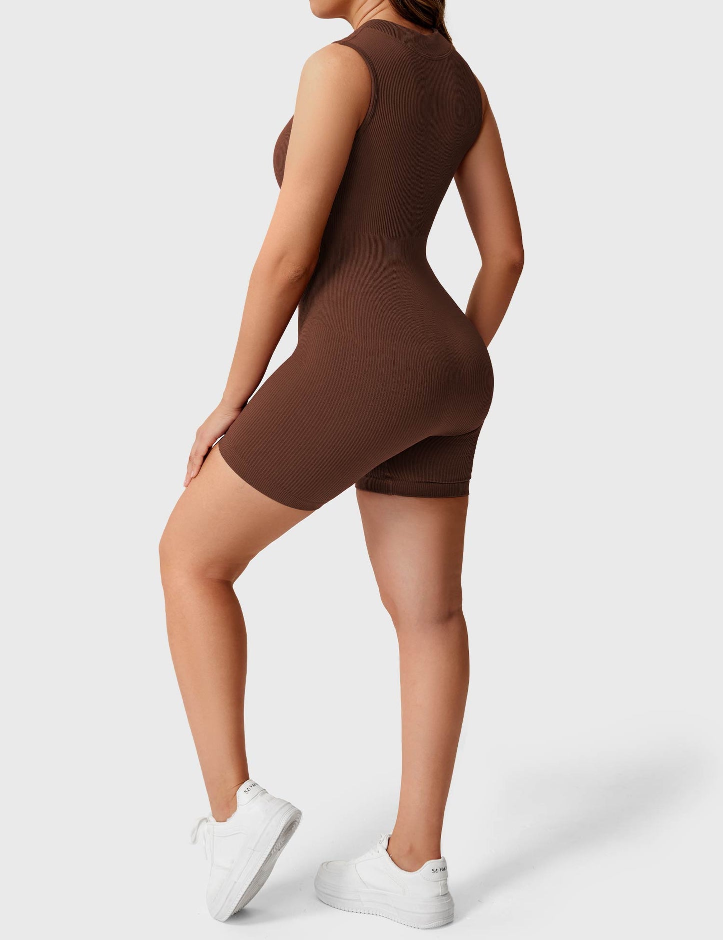 Tebeary Ribbed Seamless Romper