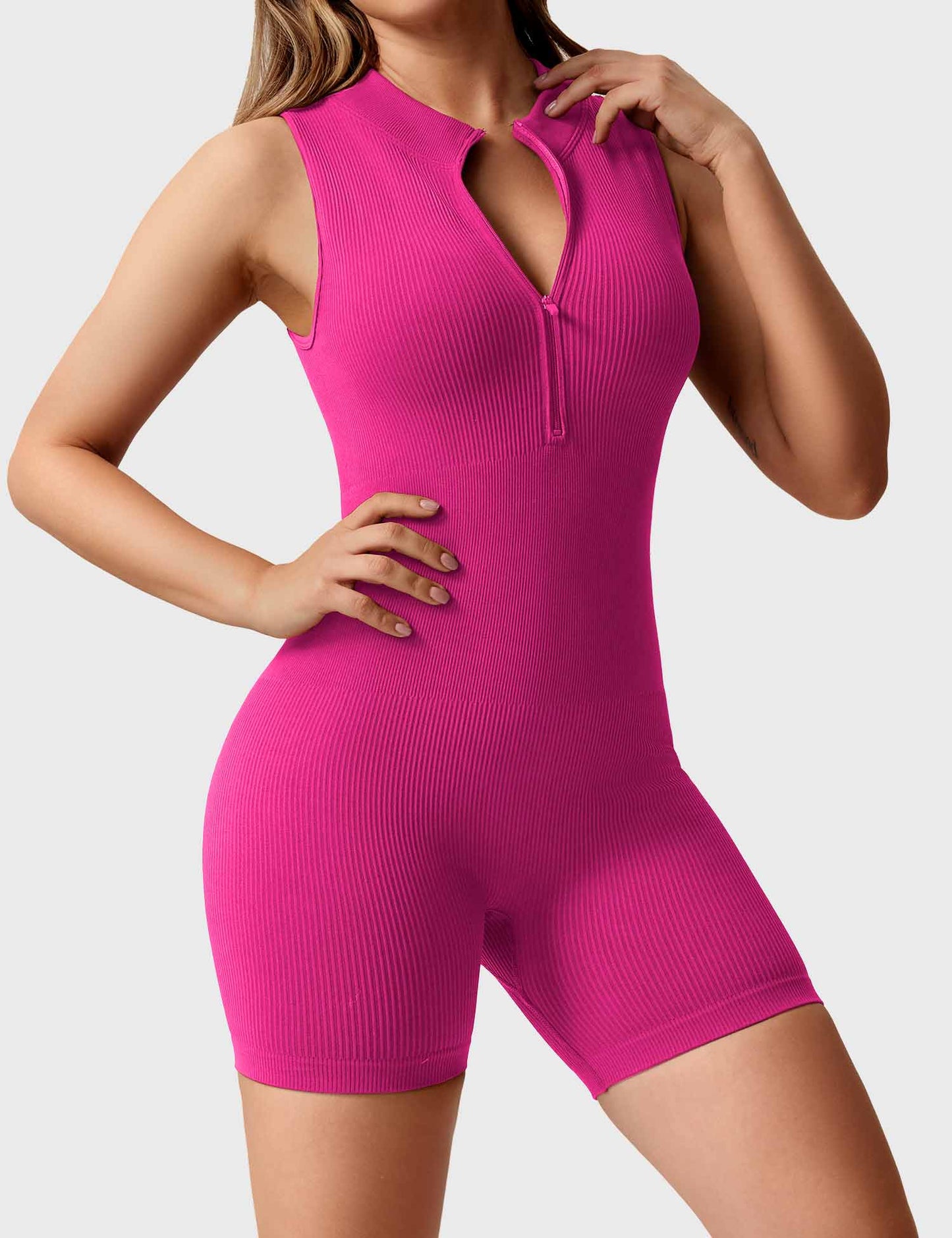 Tebeary Ribbed Seamless Romper