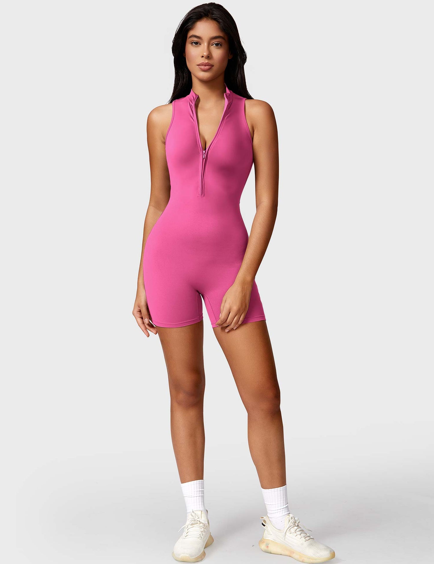 Tebeary  Issa Sleeveless Zipper Romper