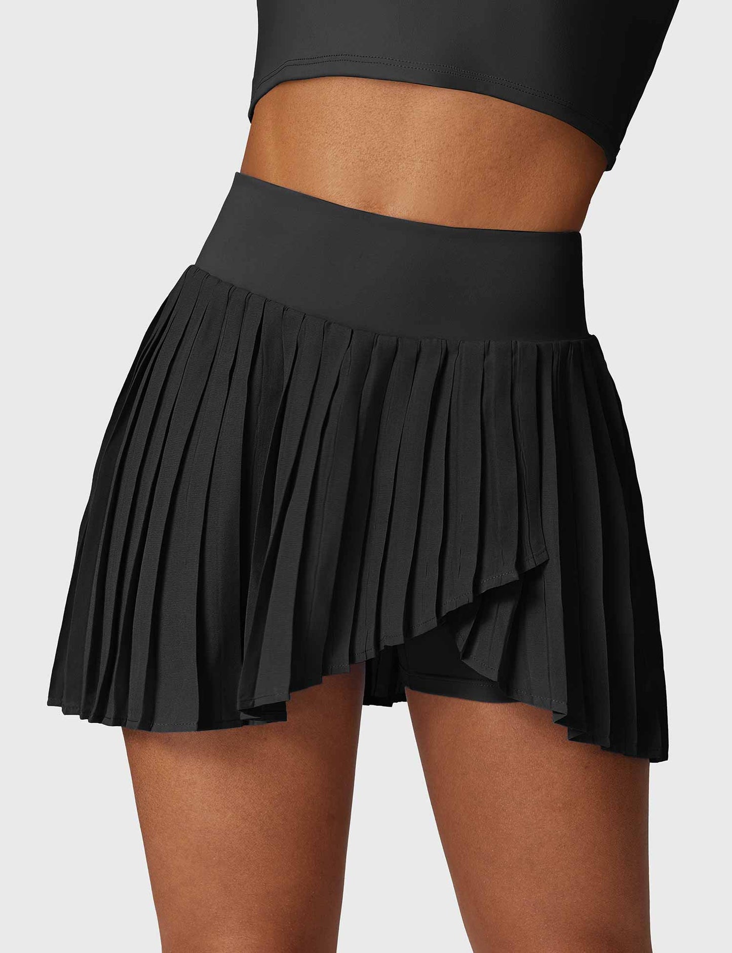 Tebeary Crop Top Tennis Skirt Sets