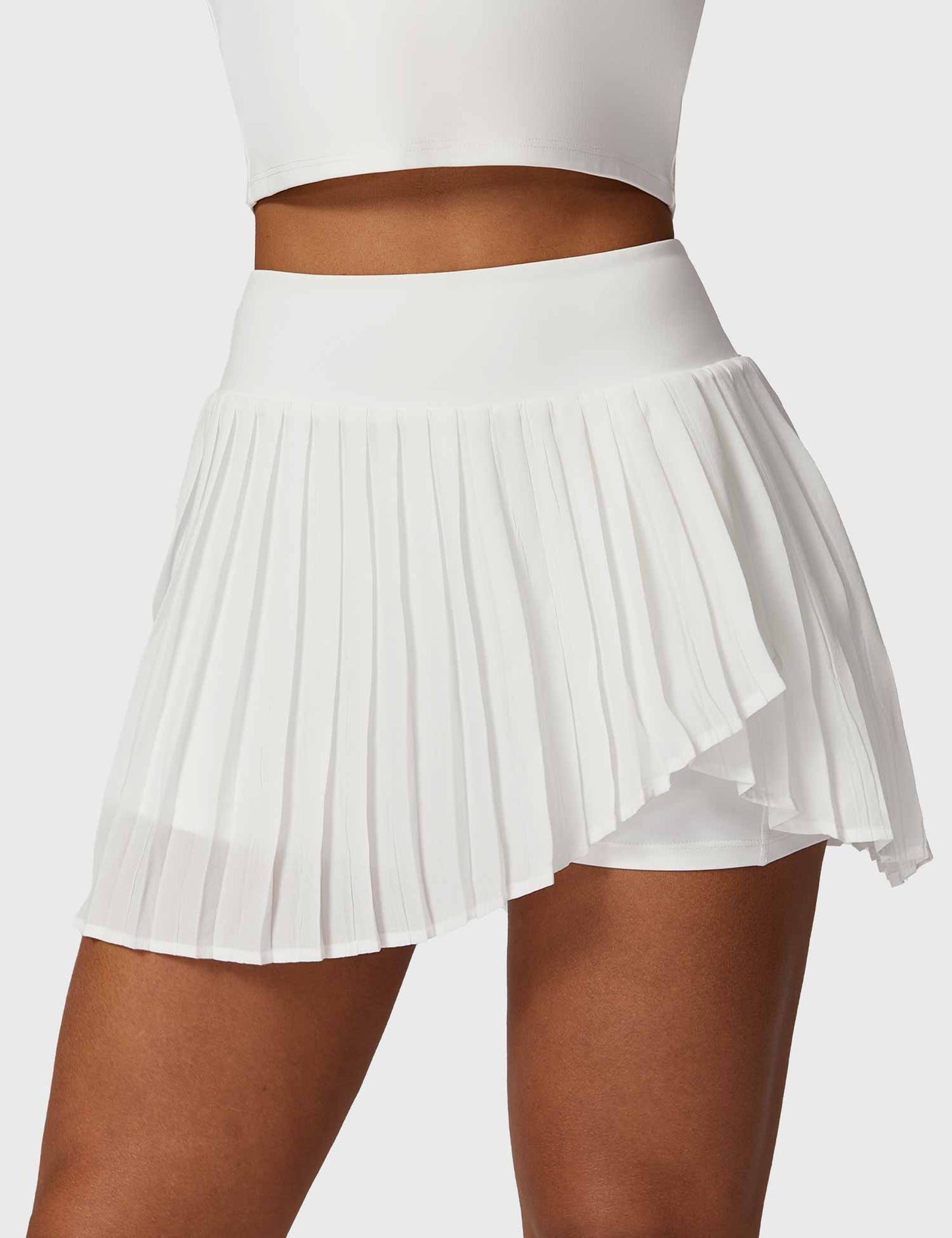 Tebeary Crop Top Tennis Skirt Sets