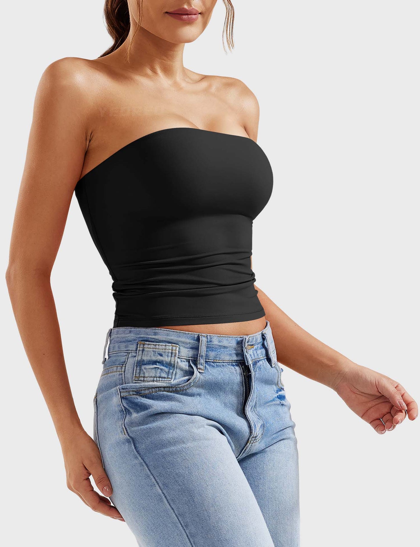 Tebeary Wan  Double Lined Tube Top