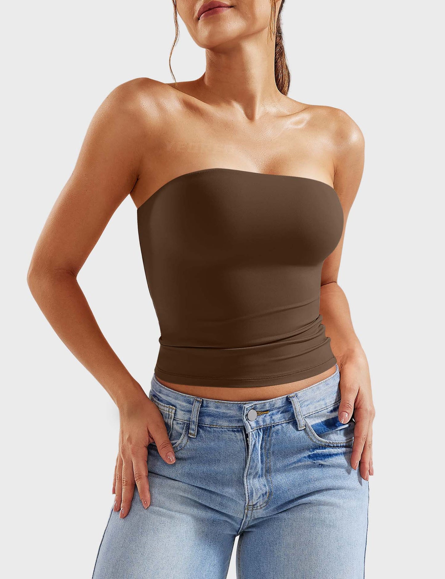 Tebeary Wan  Double Lined Tube Top