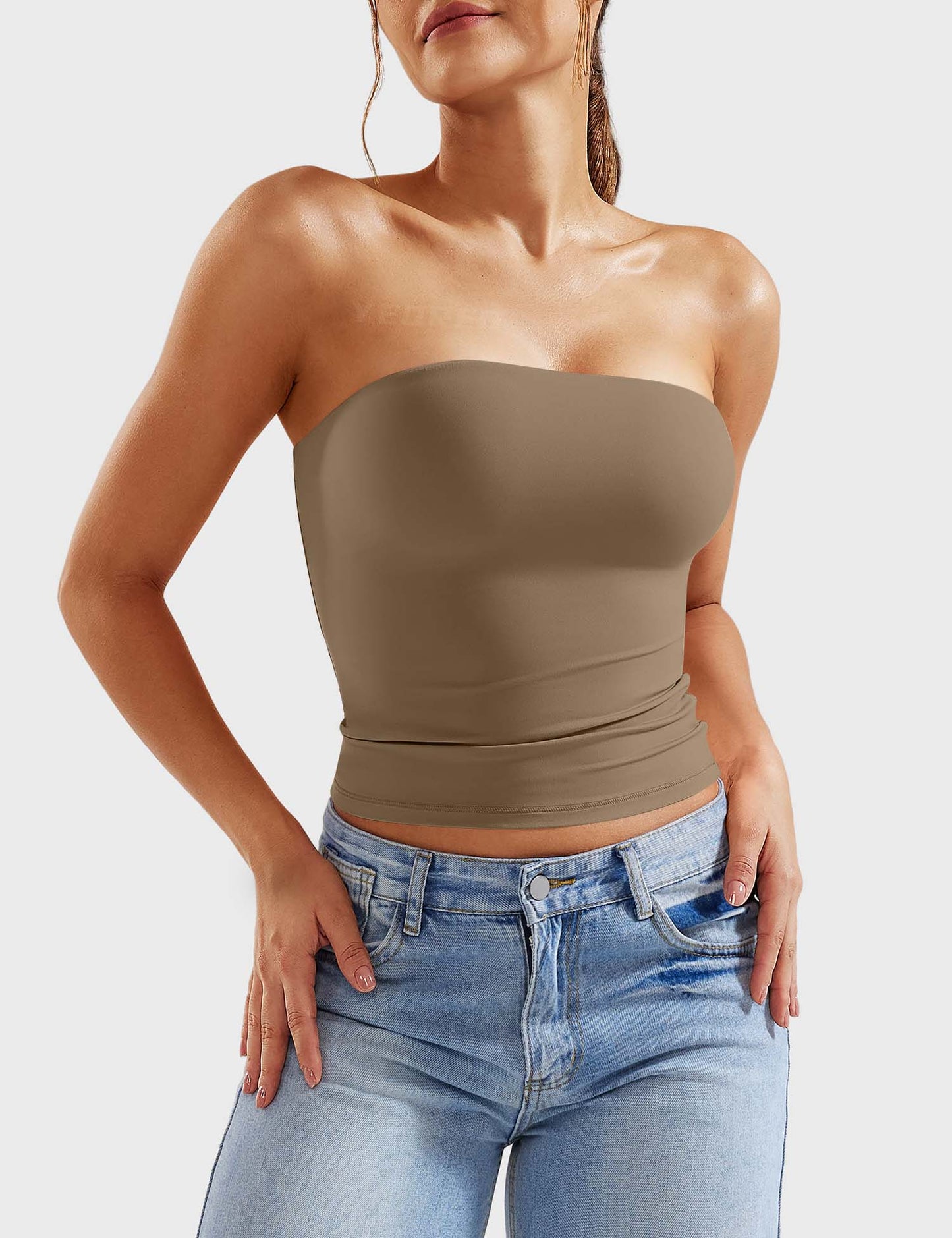 Tebeary Wan  Double Lined Tube Top