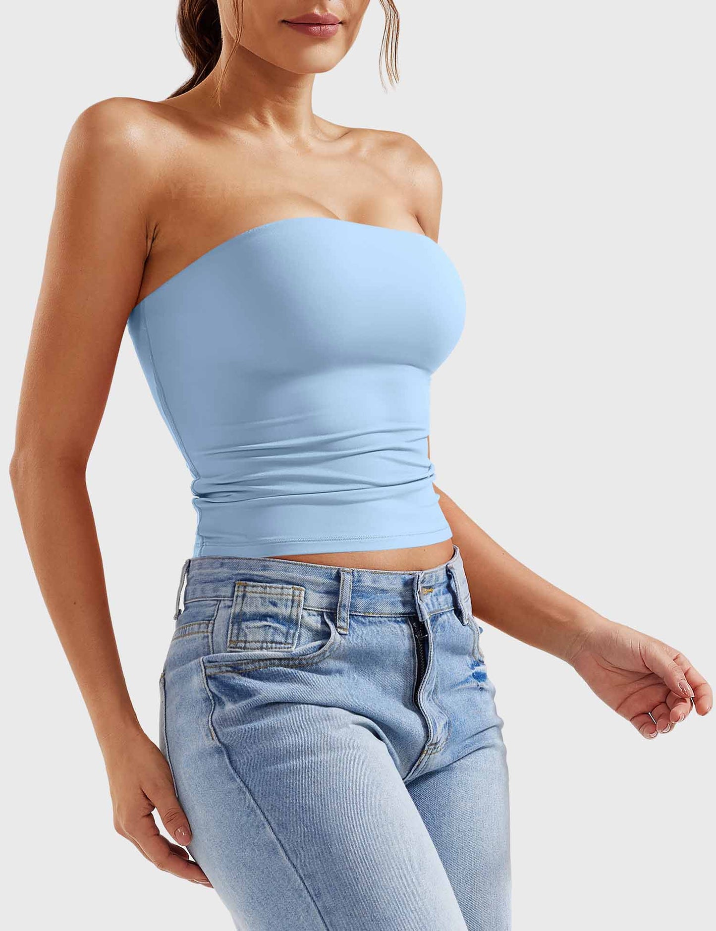 Tebeary Wan  Double Lined Tube Top