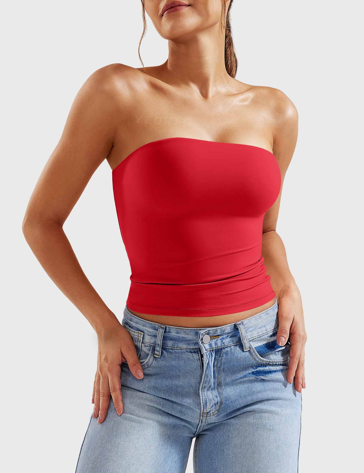 Tebeary Wan  Double Lined Tube Top