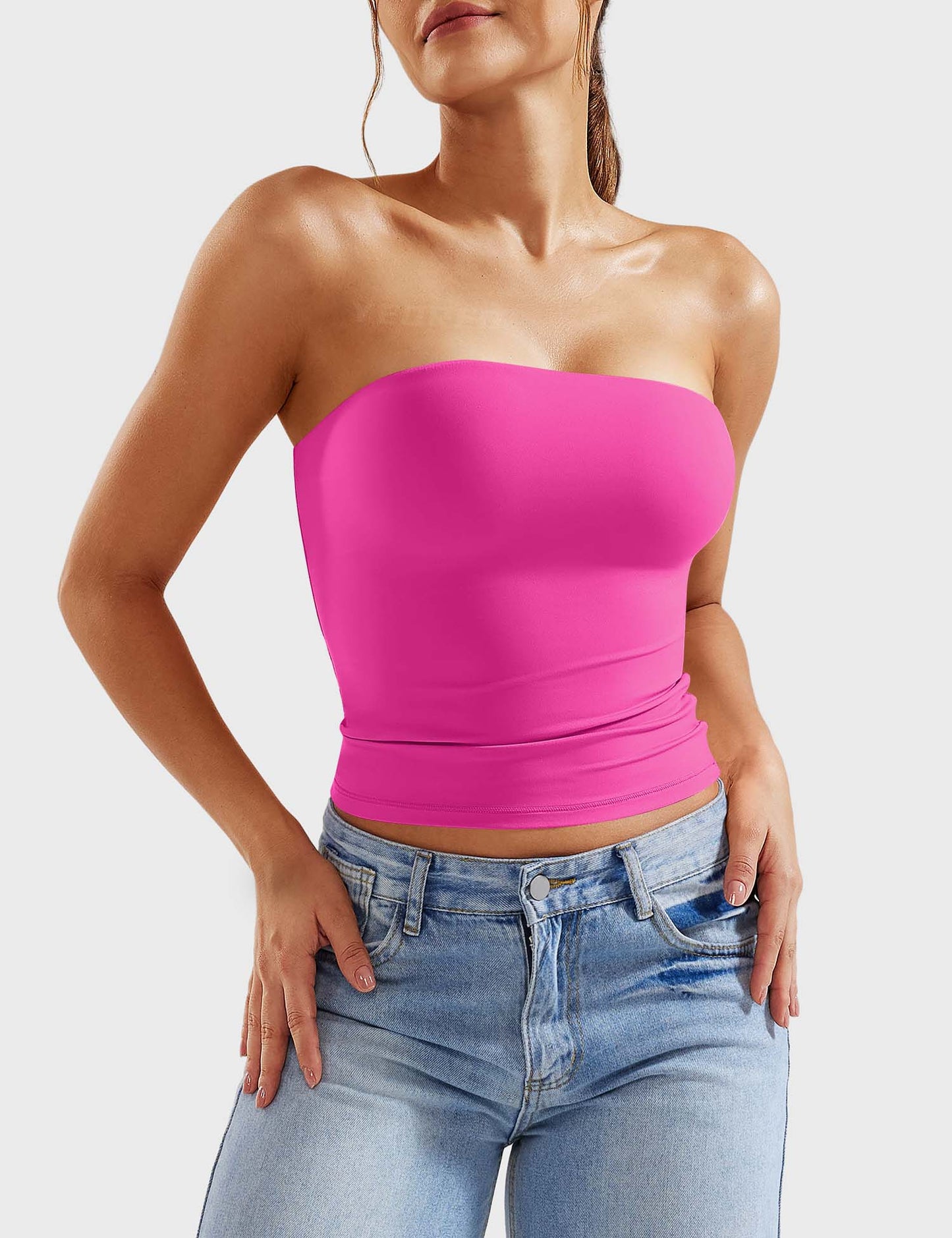 Tebeary Wan  Double Lined Tube Top