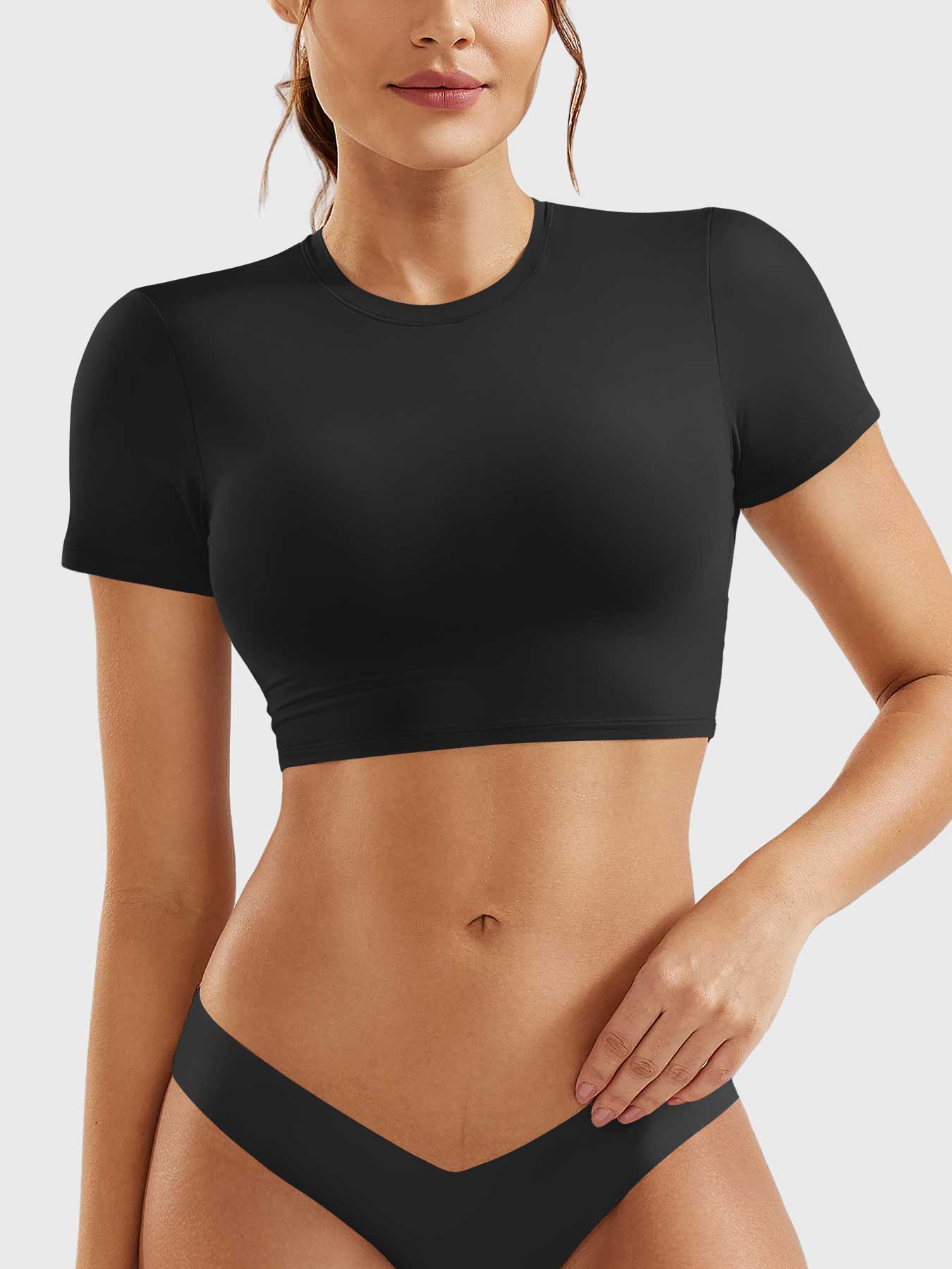 Tebeary Xan Short Sleeves Crop Top