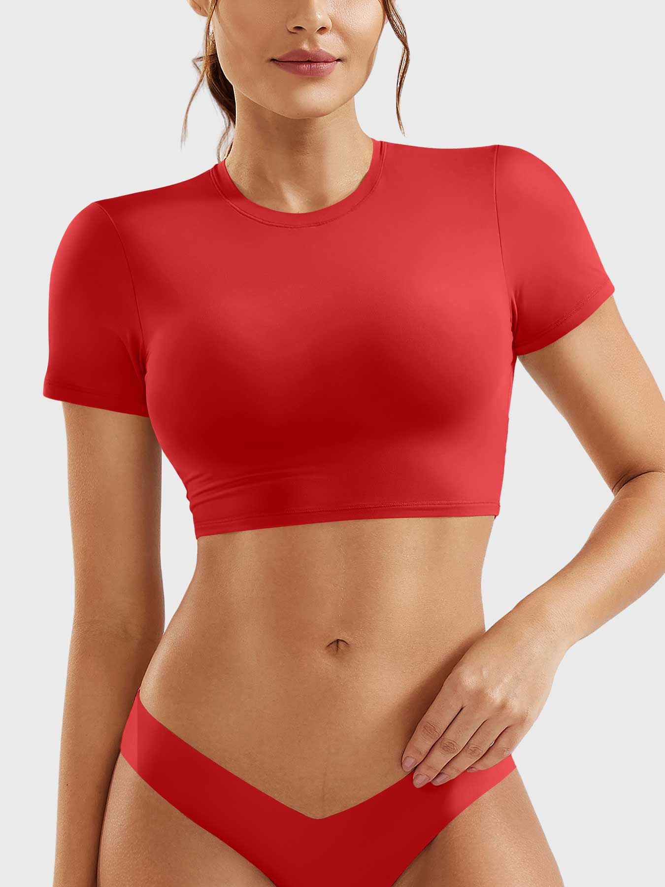 Tebeary Xan Short Sleeves Crop Top