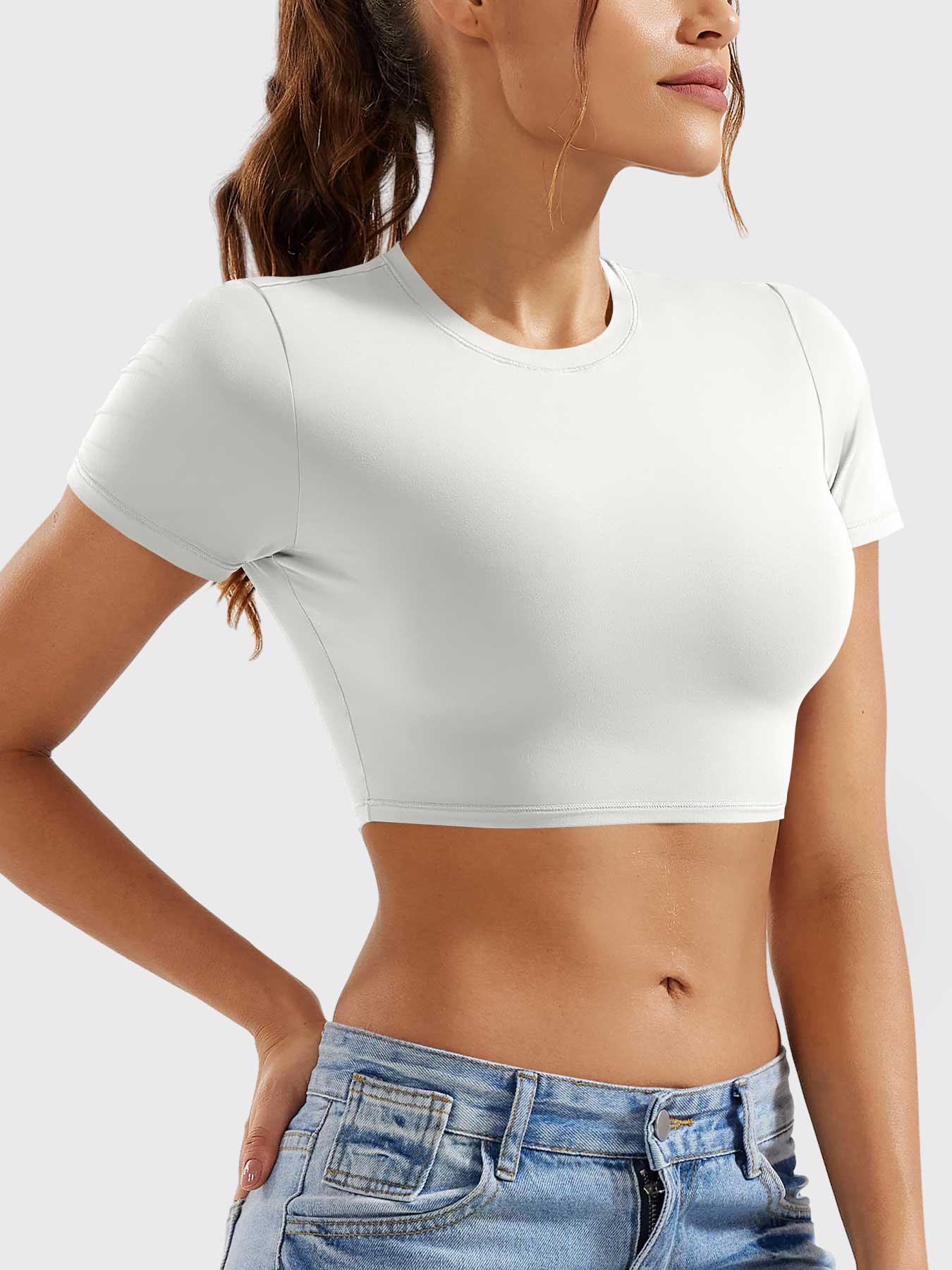 Tebeary Xan Short Sleeves Crop Top