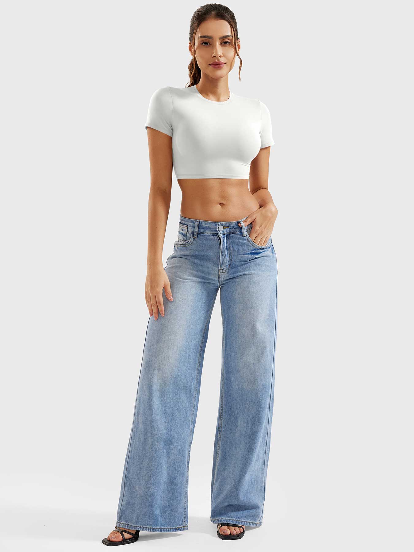 Tebeary Xan Short Sleeves Crop Top